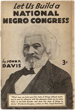 NATIONAL NEGRO CONGRESS FREDERICK DOUGLASS CIVIL RIGHTS PAMPHLET.