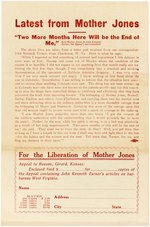 FOR THE LIBERATION OF MOTHER JONES SCARCE LABOR FLYER.