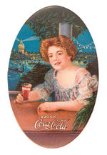 "DRINK COCA-COLA" BEAUTIFUL SUPERB CONDITION 1909 POCKET MIRROR.