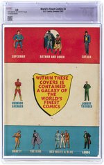 WORLD'S FINEST COMICS #2 SUMMER 1941 CGC RESTORED 5.0 MODERATE (C-3) VG/FINE.