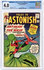 TALES TO ASTONISH #44 JUNE 1963 CGC 4.0 VG (FIRST WASP).