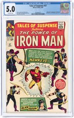 TALES OF SUSPENSE #57 SEPTEMBER 1964 CGC 5.0 VG/FINE (FIRST HAWKEYE).