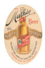 "MATHIE RED RIBBON BEER" MIRROR.