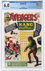 AVENGERS #8 SEPTEMBER 1964 CGC 6.0 FINE (FIRST KANG THE CONQUEROR).