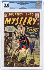 JOURNEY INTO MYSTERY #84 SEPTEMBER 1962 CGC 3.0 GOOD/VG (FIRST JANE FOSTER).