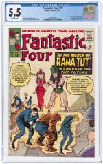 FANTASTIC FOUR #19 OCTOBER 1963 CGC 5.5 FINE- (FIRST RAMA-TUT).