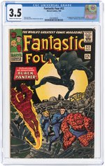 FANTASTIC FOUR #52 JULY 1966 CGC 3.5 VG- (FIRST BLACK PANTHER).