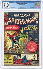 AMAZING SPIDER-MAN #9 FEBRUARY 1964 CGC 7.0 FINE/VF (FIRST ELECTRO).