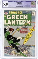 SHOWCASE #22 SEPTEMBER-OCTOBER 1959 CGC RESTORED 5.0 MODERATE/EXTENSIVE (B-4) VG/FINE (FIRST SILVER AGE GREEN LANTERN).