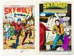 MARVEL FANFARE #16-17 SKY-WOLF COMPLETE STORY COLOR GUIDES (ANDY YANCHUS COLORIST).