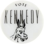 VOTE KENNEDY 1960 CARTOON DONKEY CERAMIC BOLO TIE SLIDE.