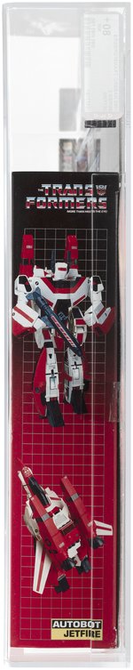 TRANSFORMERS (1985) SERIES 2 JETFIRE AFA 80+ NM (TRADEMARK LOGO).