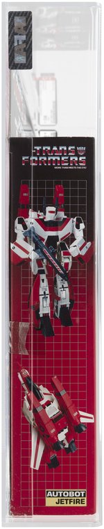 TRANSFORMERS (1985) SERIES 2 JETFIRE AFA 80+ NM (TRADEMARK LOGO).