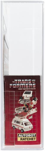 TRANSFORMERS (1984) SERIES 1 CAR - RATCHET AFA 85 NM+ (NO RUBSIGN/HAS RED CROSS).