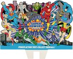 SUPER POWERS COLLECTION HIGH GRADE DOUBLE-SIDED STORE DISPLAY HEADER.