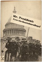 MR. PRESIDENT FREE THE SCOTTSBORO BOYS! CIVIL RIGHTS BOOKLET.