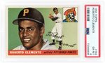 1955 TOPPS #164 ROBERTO CLEMENTE (HOF) ROOKIE CARD PSA 6 EX-MT.