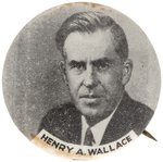 HENRY WALLACE 1948 PROGRESSIVE PARTY PORTRAIT BUTTON.