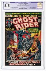 MARVEL SPOTLIGHT #5 AUGUST 1972 CGC RESTORED 5.5 SLIGHT (C-1) FINE- (FIRST GHOST RIDER).