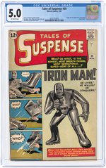 TALES OF SUSPENSE #39 MARCH 1963 CGC 5.0 VG/FINE (FIRST IRON MAN).