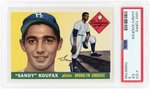 1955 TOPPS #123 SANDY KOUFAX (HOF) ROOKIE CARD PSA 5 EX.