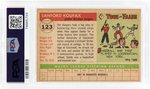 1955 TOPPS #123 SANDY KOUFAX (HOF) ROOKIE CARD PSA 5 EX.