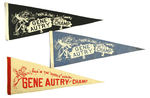 "GENE AUTRY AND CHAMP/BACK IN THE SADDLE AGAIN" FELT PENNANTS.