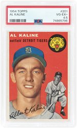 1954 TOPPS #201 AL KALINE (HOF) ROOKIE CARD PSA 4.5 VG-EX+.