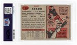 1957 TOPPS #119 BART STARR (HOF) ROOKIE CARD PSA 7 NM.