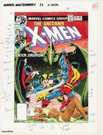 THE UNCANNY X-MEN MARVEL MASTERWORKS #24 CONTENTS LOT OF 27 COLOR GUIDES (ANDY YANCHUS COLORIST).