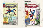 AMAZING SPIDER-MAN MARVEL MASTERWORKS #10 PARTIAL COLOR GUIDES FOR FOUR ISSUES (ANDY YANCHUS COLORIST).