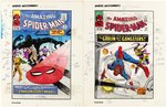 AMAZING SPIDER-MAN MARVEL MASTERWORKS #10 PARTIAL COLOR GUIDES FOR FOUR ISSUES (ANDY YANCHUS COLORIST).