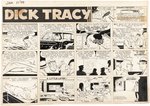 DICK TRACY 1959 SUNDAY PAGE ORIGINAL ART BY CHESTER GOULD.