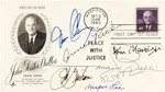 AUTHORS MULTI-SIGNED FIRST DAY COVER WITH HARPER LEE & OTHERS.