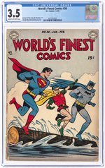 WORLD'S FINEST COMICS #38 JANUARY-FEBRUARY 1949 CGC 3.5 VG-.