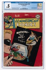 ALL-AMERICAN COMICS #89 SEPTEMBER 1947 CGC 0.5 POOR (FIRST HARLEQUIN).