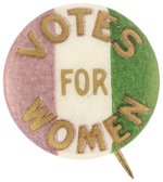 VOTES FOR WOMEN SUFFRAGE BUTTON.