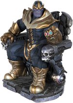 THANOS ON THRONE MAQUETTE BY SIDESHOW TOYS.