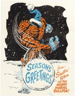 MARVEL'S THE THING CHRISTMAS CARD.