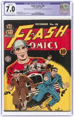 FLASH COMICS #48 DECEMBER 1943 CGC RESTORED SLIGHT (B-1) 7.0 FINE/VF.