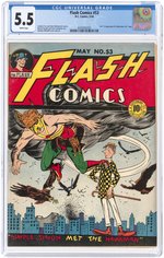 FLASH COMICS #53 MAY 1944 CGC 5.5 FINE-.