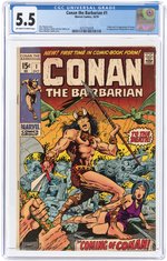 CONAN THE BARBARIAN #1 OCTOBER 1970 CGC 5.5 FINE- (FIRST CONAN).