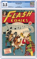 FLASH COMICS #59 NOVEMBER 1944 CGC 3.5 VG- (FIRST PIED PIPER).