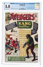 AVENGERS #8 SEPTEMBER 1964 CGC 5.0 VG/FINE (FIRST KANG THE CONQUEROR).