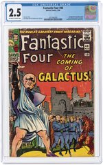 FANTASTIC FOUR #48 MARCH 1966 CGC 2.5 GOOD+ (FIRST SILVER SURFER & GALACTUS).