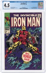 IRON MAN #1 MAY 1968 CGC 4.5 VG+.