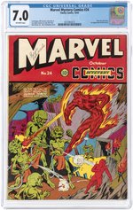 MARVEL MYSTERY COMICS #24 OCTOBER 1941 CGC 7.0 FINE/VF.