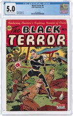 BLACK TERROR #9 FEBRUARY 1945 CGC 5.0 VG/FINE.