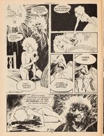 SOS #49 SPANISH HORROR COMIC BOOK COVER ORIGINAL ART.