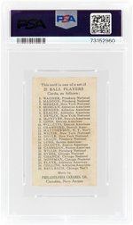 1909 E95 PHILADELPHIA CARAMEL CHRISTY MATTHEWSON (HOF) (MATHEWSON) PSA 3 VG.